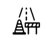Road Maintenance Barrier Icon